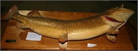 TAXIDERMY MOUNTED 18-LB. NORTHERN PIKE - CANADA