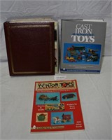 3 CAST IRON TOYS COLLECTOR BOOKS