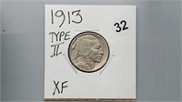1913 Type II Buffalo Nickel rd1032