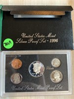 1996 PROOF COIN SET SILVER