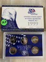 1999 PROOF COIN SET QUARTERS