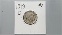 1919d Buffalo Nickel rd1047