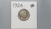 1924 Buffalo Nickel rd1056