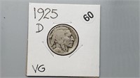 1925d Buffalo Nickel rd1060