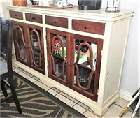 Two Toned Wood Sideboard