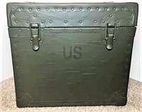 Army Green Painted Trunk