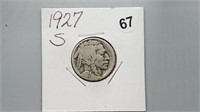 1927s Buffalo Nickel rd1067