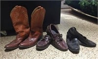 Justin Leather Boots Size 11D & Two Pairs