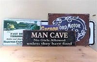 Selection of Metal Advertising Signs