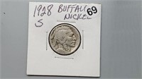 1928s Buffalo Nickel rd1069