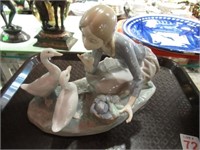 LLADRO GIRL AND GEESE