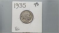 1935 Buffalo Nickel rd1075