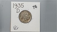 1935d Buffalo Nickel rd1076
