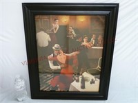 Classic Couples Dancing Framed Art Print