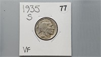 1935s Buffalo Nickel rd1077