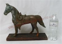 Vintage Metal Horse TV Lamp ~ No Cord or Light