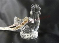 Waterford Crystal Three French Hens Ornament