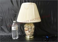 Glass Lamp FULL of Seashells ~ Powers On