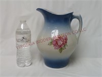 Vintage / Antique Water Pitcher ~ 9.75" Tall