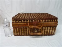 Grey Goose Vodka Wicker Suitcase Picnic Basket