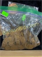 1lb of Unchecked Wheat Pennies