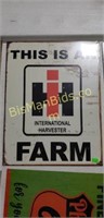 Tin Sign - IH Farm