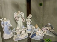 Porcelain Figurines. Avon, A Mother's Touch Etc