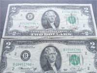 Star notes $2 dated 1976
