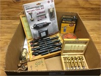 Box lot-rotary tool, drill bits, and more