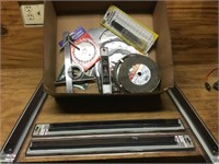 Box lot- magnetic tool holders, circular saw