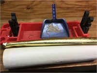 Roll of foil paper, red gun cleaning station