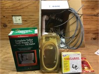 Toilet tank repair kit, snake, bowl seal, ,