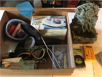 Proctor silex iron in box ,fountain, scissors,