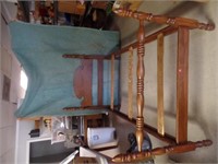 Solid Wood Twin Bed w/rails & slats
