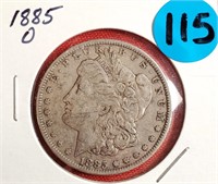 (115) - 1885 MORGAN $1 COIN