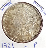 (111) - 1921 MORGAN SILVER DOLLAR