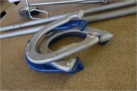 Suitcase Carrier, Set of Horseshoes and 2 Posts