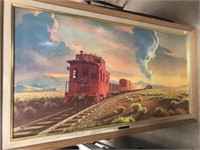 Red Caboose Print