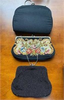 Three small clutch Hand Bag purses