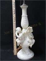 Marble Lamp Base. Couple Small Chips. 1 Foot