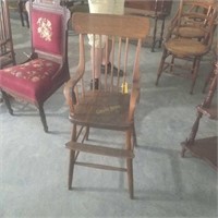 Oak High Chair