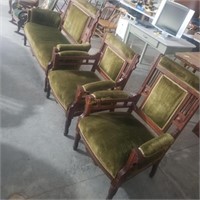 Victorian Love Seat, 2- Arm Side Chairs