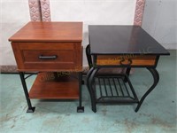 2 Stand Tables 24"T & 22 1/2"T