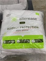 2 pack allerease euro pillow