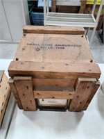 Small Arms Ammunition Wood Box