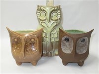 Frankoma & Red Wing Pottery Owls