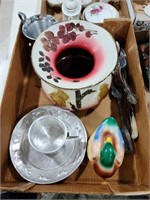 Tin Cup & Plate, Handmade Bowl
