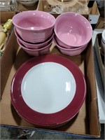 4- Plates, 5-Bowls