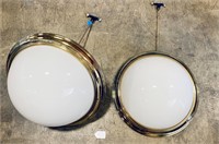 3 Large Pendant Store Lights Untested/Up-cycle