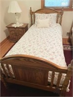 American Drew French Country Walnut Twin Bed